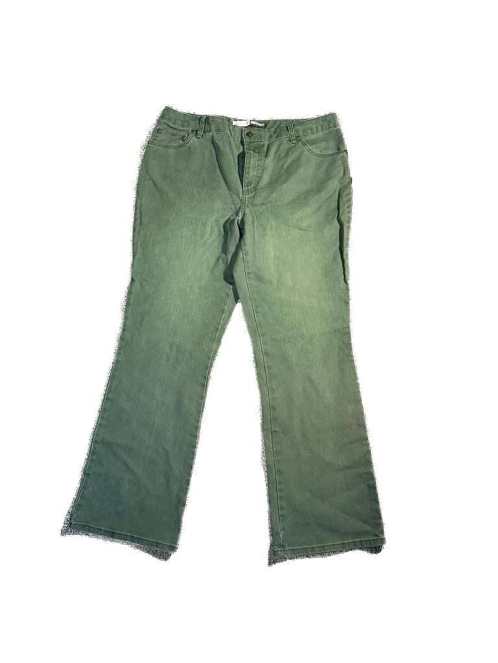 St. John's Bay Stretch Bootcut Jeans Green Size 16